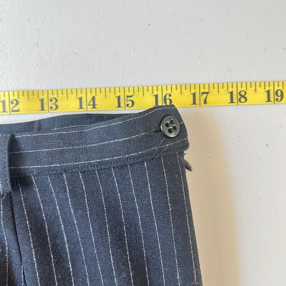 Gianfranco Ferre Studio Pinstripe Pants Women Size 14 Black Dress Career - Picture 6 of 8